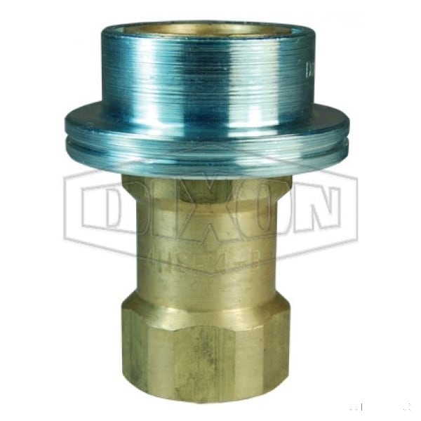 DQC HS Interchange Steam Female Coupler, 1/2-14 Nominal, Female BSPP, Brass